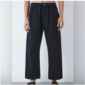 ROUCHA Diane Barrel Leg High Waist Wide Leg Ankle Jeans Size BB/ Medium Short